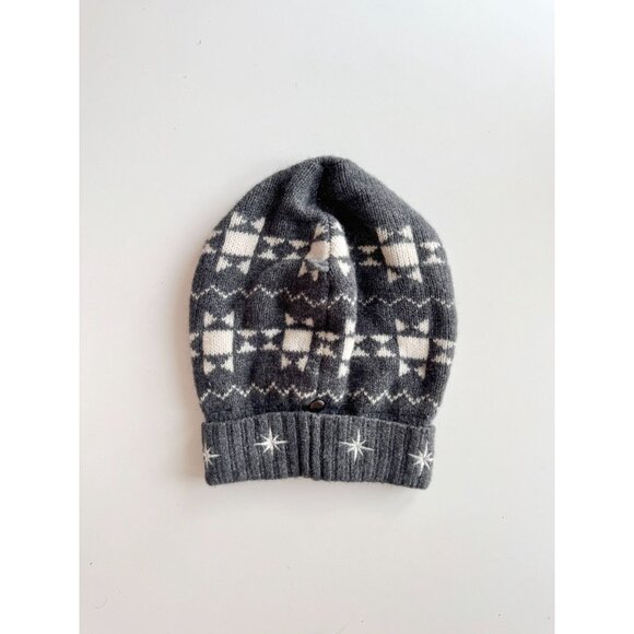 ADIDAS x STELLA MCCARTNEY Grey Star Wool Knit Slouchy Oversized Beanie, One Size - Picture 4 of 15